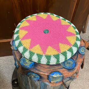 tribal star design throw pillow